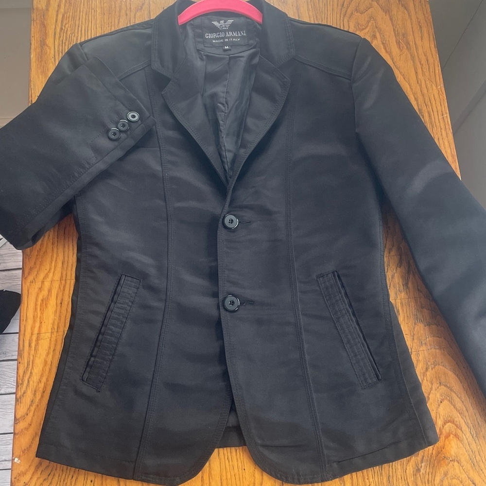 GIORGIO ARMANI WOMENS BLAZER BLACK
Size M